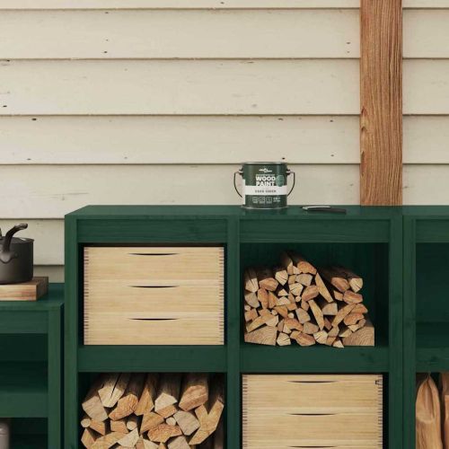 Боя за дърво Зелен 16,5 x 16,5 x 16 см Стенно пано