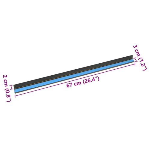 Профили за ръбове на стълби 30 pcs Шампанско 67 cm Алуминий