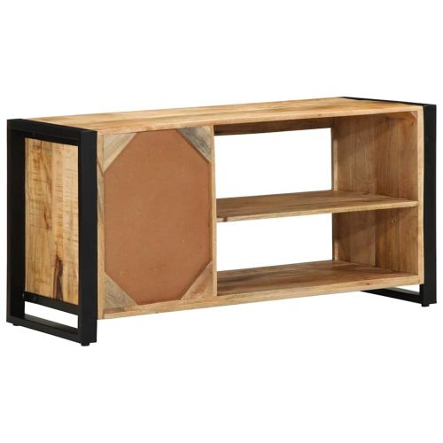 Пейка за обувки Кафяво Масивна дървесина от манго