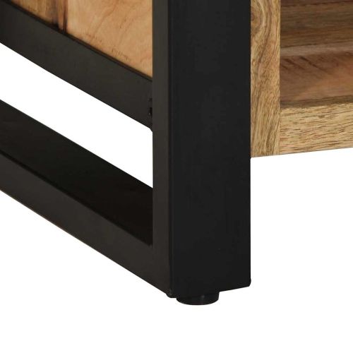 Пейка за обувки Кафяво Масивна дървесина от манго