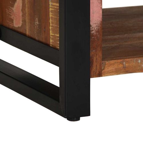 Пейка за обувки Многоцветен Масивна регенерирана дървесина