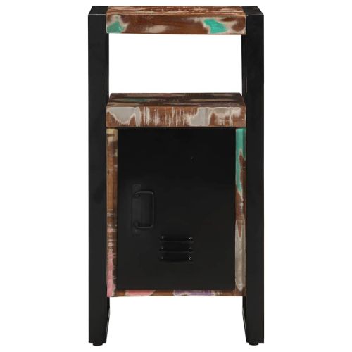 Шкаф за Баня с рафт Кафяво Масивна регенерирана дървесина