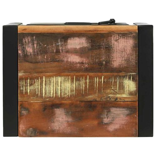 Банен шкаф със съхранение Кафяво Масивна регенерирана дървесина