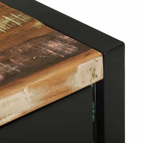 Банен шкаф със съхранение Кафяво Масивна регенерирана дървесина