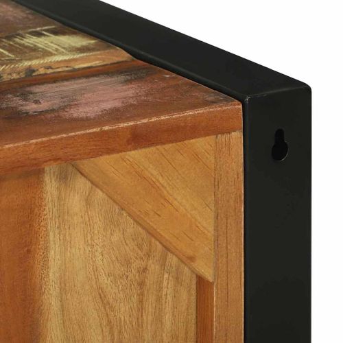 Банен шкаф със съхранение Кафяво Масивна регенерирана дървесина