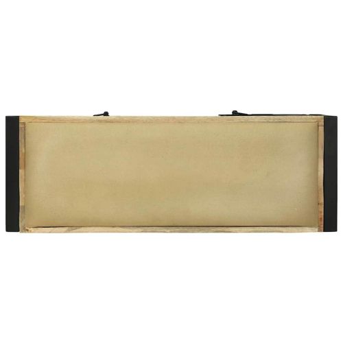 Шкаф за пейка Кафяво Масивна дървесина от манго