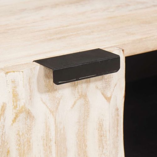 ТВ шкаф с чекмедже Финал на бяло измиване 105 x 33,5 x 46 см