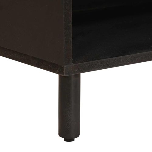 ТВ шкаф със съхранение Финал на бяло измиване 80 x 31,5 x 46 см