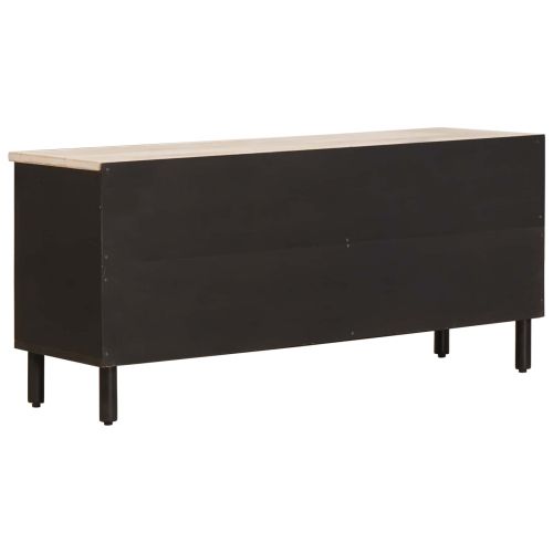 ТВ шкаф с чекмедже Финал на бяло измиване 100 x 33,5 x 46 см