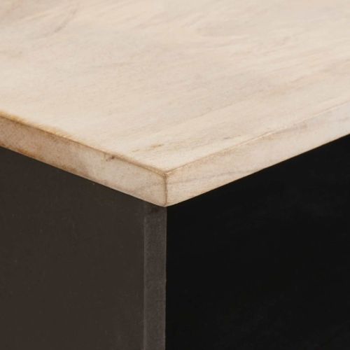 ТВ шкаф с чекмедже Финал на бяло измиване 100 x 33,5 x 46 см