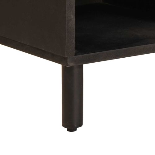 ТВ шкаф с чекмедже Финал на бяло измиване 100 x 33,5 x 46 см