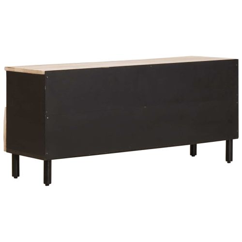 ТВ шкаф с чекмедже Финал на бяло измиване 100 x 33,5 x 46 см