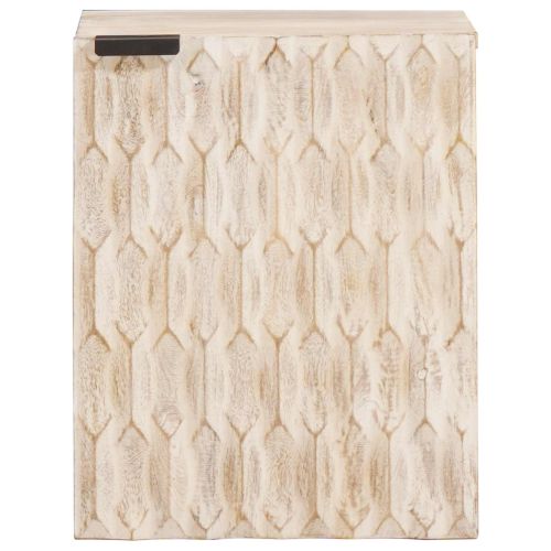 Окачен шкаф за баня Геометричен Бяло