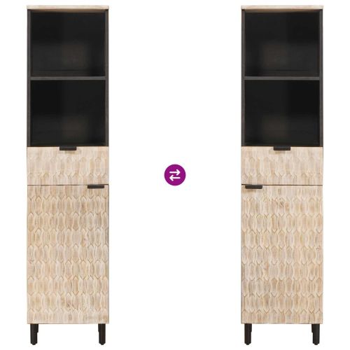 Шкаф за баня Едноцветен Бяло