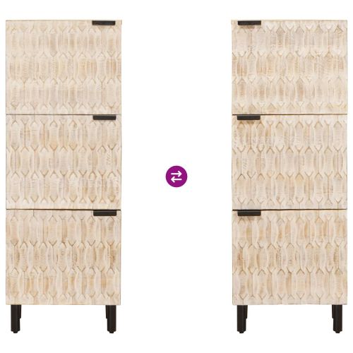 Висок шкаф Друг Финал на бяло измиване