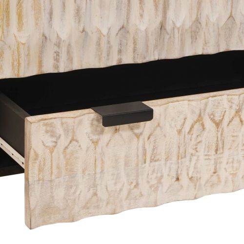 Висок шкаф Едноцветен Финал на бяло измиване