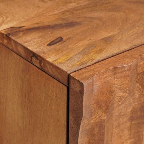 Нощен шкаф Кафяво 40 x 33,5 x 46 см Солидно мангово дърво