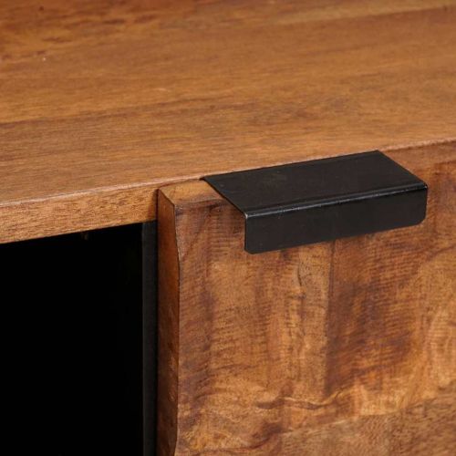 Масичка за кафе Кафяво 80 x 50 x 40 cm Солидно мангово дърво