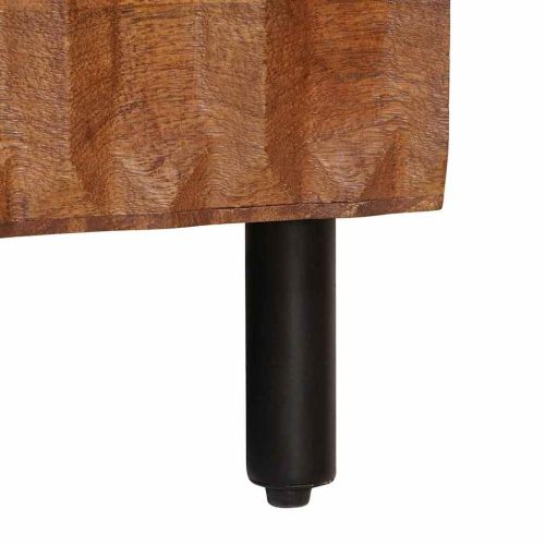 Масичка за кафе Кафяво 80 x 50 x 40 cm Солидно мангово дърво