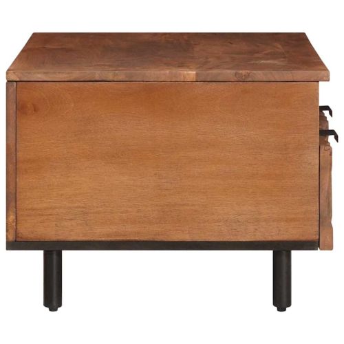 Масичка за кафе Кафяво 80 x 54 x 40 см Солидно мангово дърво