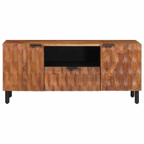 ТВ шкаф с чекмедже Финал на кафяво акацие 105 x 33,5 x 46 см
