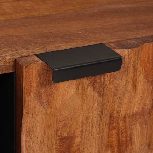 ТВ шкаф със съхранение Финал на кафяво акацие 80 x 31,5 x 46 см