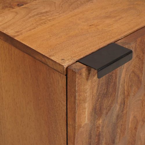 Окачен шкаф за баня Едноцветен Кафяво