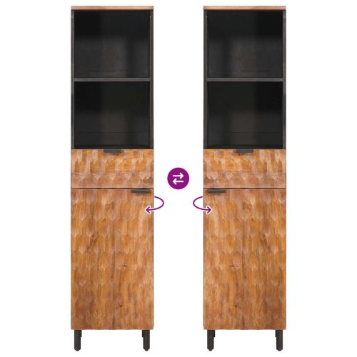 Шкаф за баня Едноцветен Кафяво