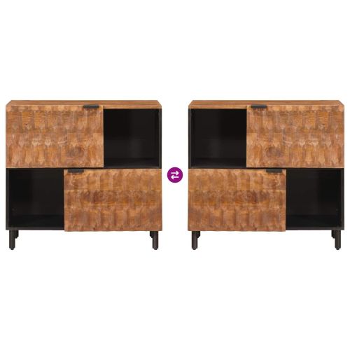 Служебен шкаф Едноцветен Финал на кафяво акацие