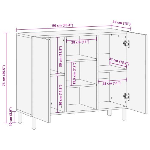 Служебен шкаф Друг Финал на кафяво акацие