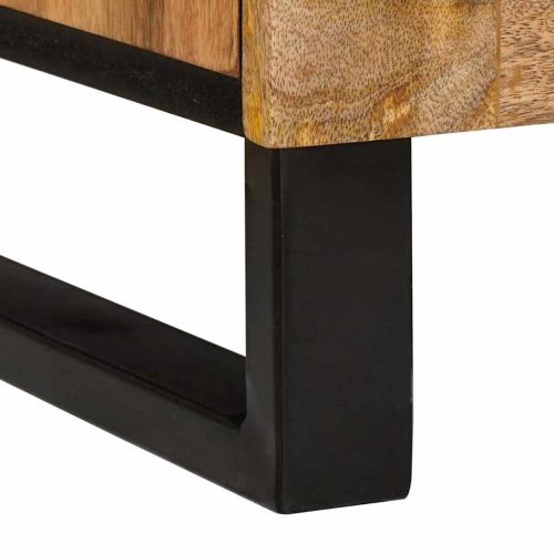 Нощен шкаф Естествен 40 x 33,5 x 46 см Солидно мангово дърво