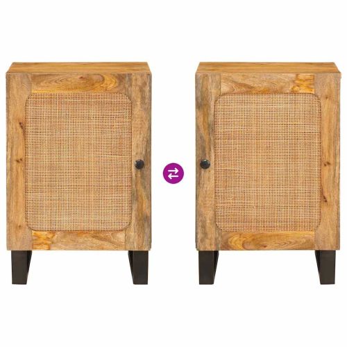 Шкаф за баня Кафяво 38 x 33 x 58 см Солидно мангово дърво