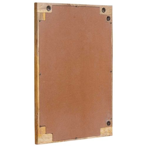 Огледало за баня Кафяво 50 x 70 x 3 см Солидно мангово дърво