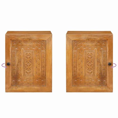 Шкаф за баня Светло кафяво 38 x 33 x 48 см Инженерно дърво