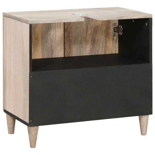 Шкаф за баня Монтиране на стена с врата Бяло 62 x 33 x 58 см