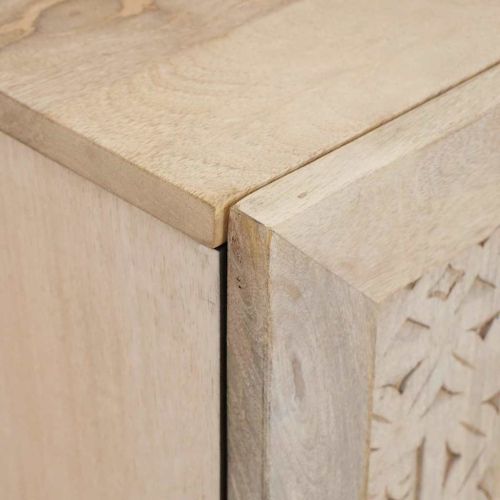 Шкаф за баня с врата Бяло 38 x 33 x 48 см Инженерно дърво