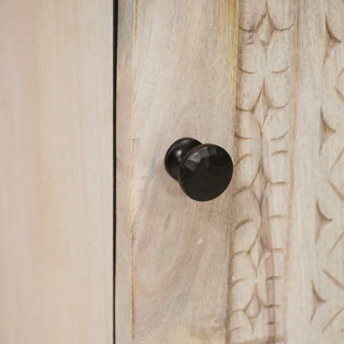 Шкаф за баня с врата Бяло 38 x 33 x 48 см Инженерно дърво