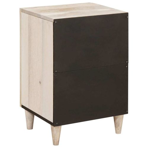 Шкаф за баня с врата Бяло 38 x 33 x 58 см Инженерно дърво