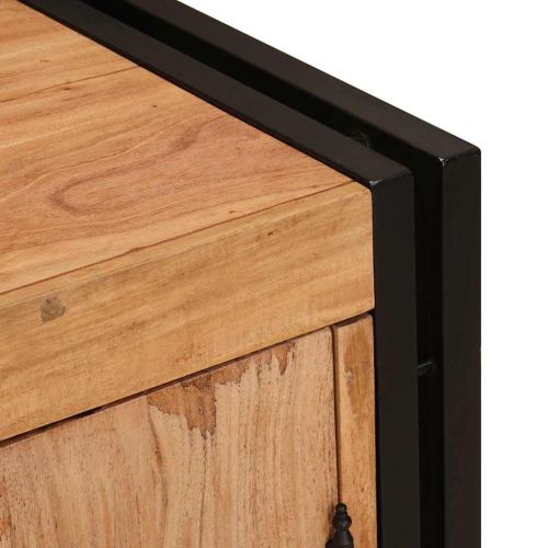 Нощен шкаф Кафяво 38 x 33 x 58 см Акациево дърво масив