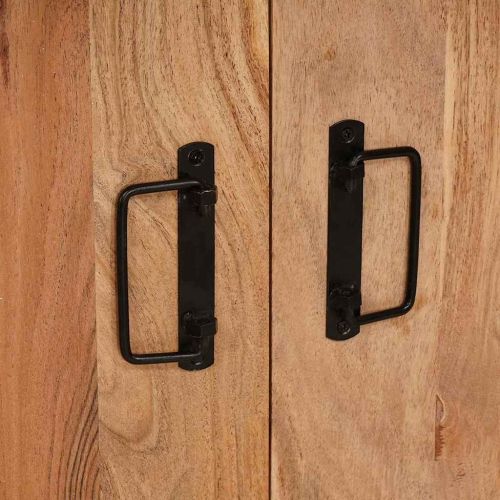 Нощен шкаф Кафяво 38 x 33 x 58 см Акациево дърво масив