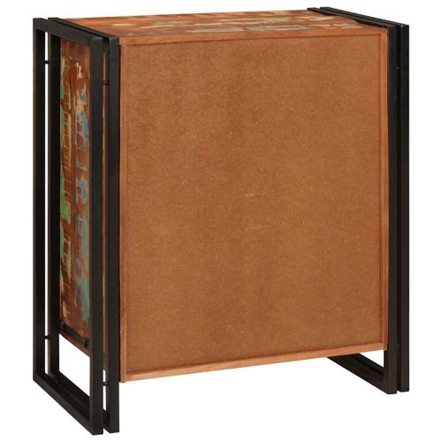 Нощен шкаф Многоцветен 38 x 33 x 58 см регенерирано дърво масив