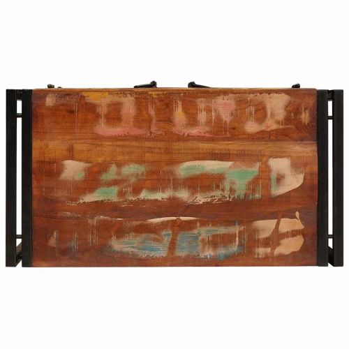 Нощен шкаф Многоцветен 38 x 33 x 58 см регенерирано дърво масив