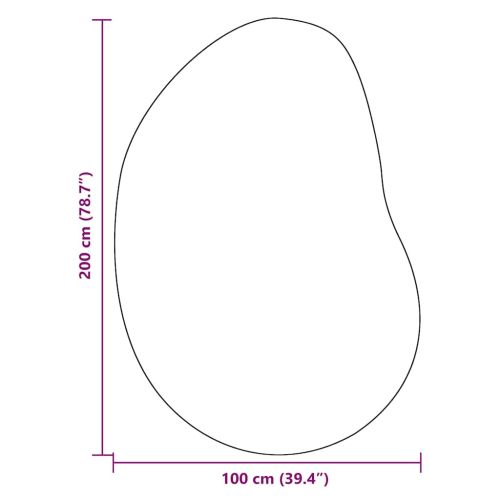 Килим Черно 100 x 200 cm Полиестер