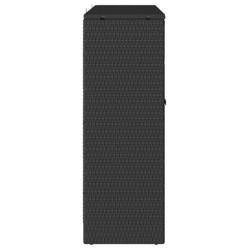 Шкаф за съхранение със съхранение Черно 100 x 36 x 102 см Ратан