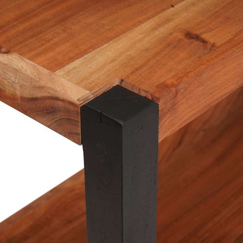 Рафт за книги Кафяво 80 x 30 x 75 см Масивна акациева дървесина