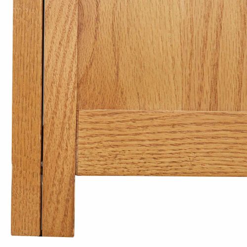 Гардероб със съхранение с врата Кафяво Инженерно дърво