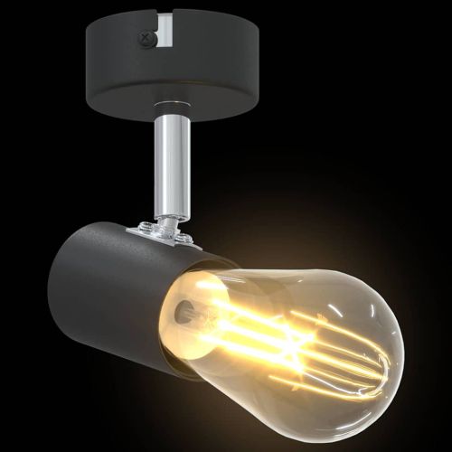 Таванен спот Черно 6.5 x 6 x 11.5 см Стомана