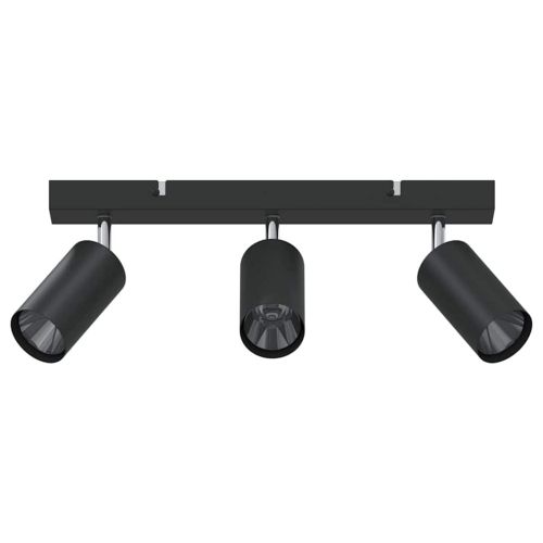 Таванен спот Черно 38 x 5.5 x 16.5 см Стомана