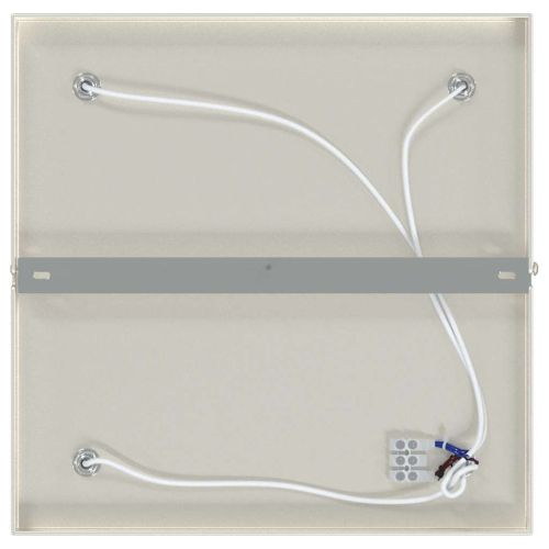 Таванен спот Матиран никел 26 x 26 x 16.5 см Стомана