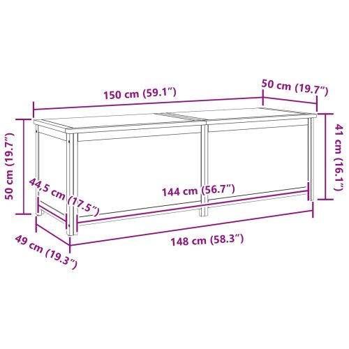 Кутия за съхранение Едноцветен